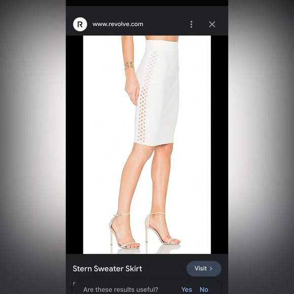 Bailey 44 stern sweater skirt in cream medium NWT - Picture 2 of 12